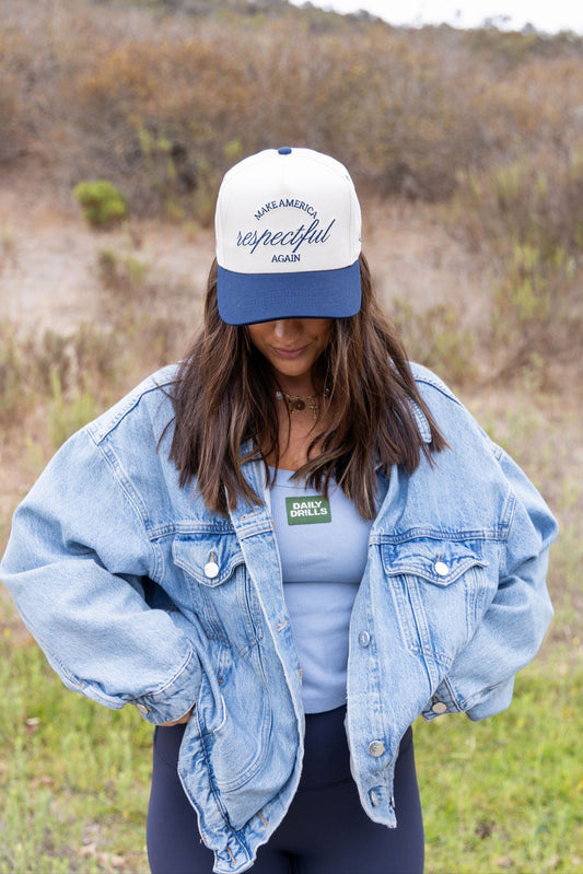 Make America Respectful Again Hat - Navy