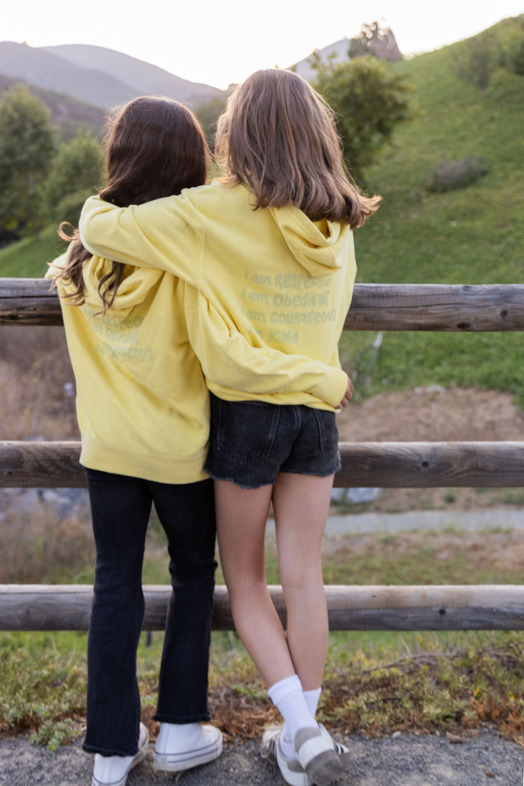 ROCK Values Kid's Hoodie - Washed Yellow