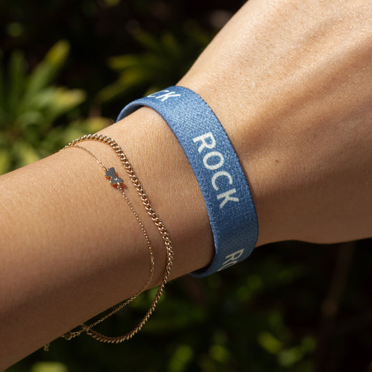 ROCK Elastic Bracelet - Blue